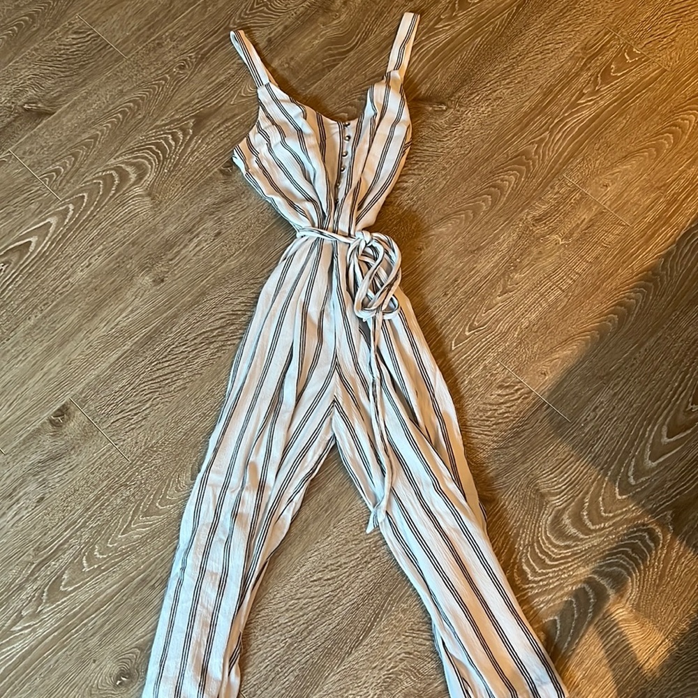 Striped jumpsuit